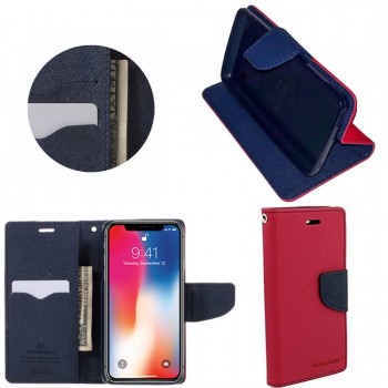 Raudonas atverčiamas dėkliukas (IPHONE X/XS)